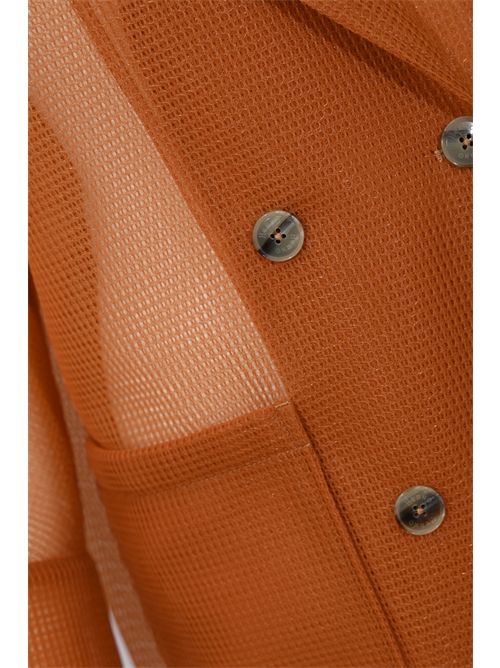 Cappotto in see-through mesh relaxed Herno | CA000616D 127793820